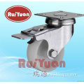 2inch 2.5inch 3 inch 4 inch 5inch steel pedal double brake nylon caster